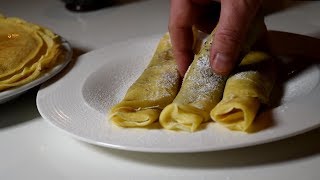 Palacinke sa mineralnom kiselom vodom Crepes recipe  Sašina kuhinja [upl. by Shafer]