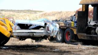 1966 Oldsmobile 442  Crushed for scrap [upl. by Ahmar528]