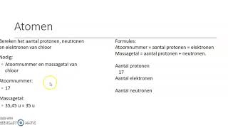 protonen neutronen en elektronen berekenen [upl. by Hotchkiss943]