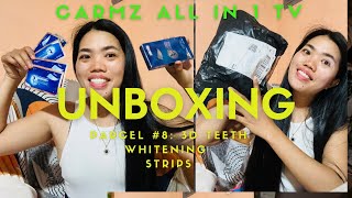 Unboxing Parcel 8 3D Teeth Whitening Strips [upl. by Noirod]