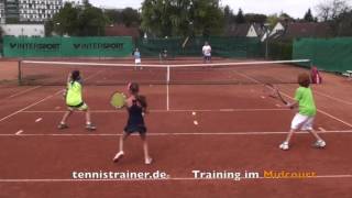 tennistrainerde  Training im Midcourt [upl. by Miah]