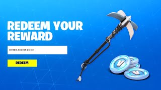 REDEEM THE FREE PICKAXE CODE in Fortnite New Free Reward Codes [upl. by Donadee]