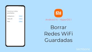 Borrar Redes WiFi Guardadas  Xiaomi Android 14  HyperOS 1 [upl. by Llessur]