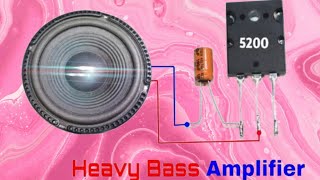 2SC 5200 transistor  Amplifier  12v Amplifier  Easy circuit amplifier [upl. by Sherrod]