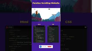 Parallax Scrolling Website html css [upl. by Weinstock]