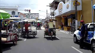 Parintins tour by tricycle amazing 5 scenic tour huge animated characters 2005 [upl. by Martita]