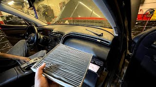 Hyundai tucson nx4 cabin air filter replacement طريقه تغيير فلتر تكييف هيونداي توسان 2022 [upl. by Dominica]