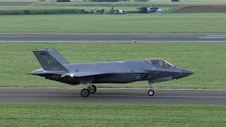 AIRPOWER 24  4 USAF F35A Lightning II landing at Zeltweg Air Base [upl. by Atires866]