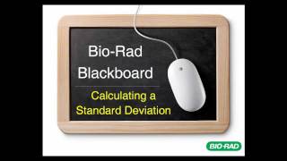 BioRad Blackboard  Calculating a Standard Deviation [upl. by Hekker957]