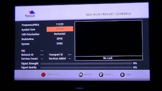 Sagem Freesat HD Receiver  How to Tune in Non Freesat Channels [upl. by Stoeber950]