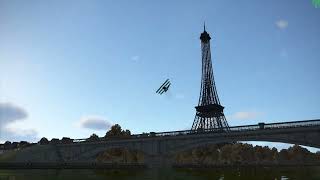 IL2 FLYING CIRCUS IV EIFFEL TOWER FLY THROUGHS [upl. by Anem435]