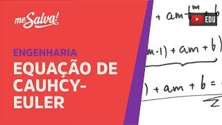 Me Salva EDO10  Equação de CauchyEuler  Equações Diferenciais [upl. by Leamse]