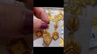 Tanishq latest yellow gold pendant amp earring set gold tanishq cuttack [upl. by Merci725]