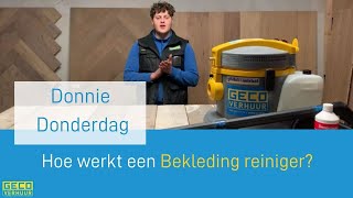 Hoe werkt Bekleding Reiniger  Uitleg over Bekleding en Tapijtreiniger  GECO Verhuur [upl. by Agnes]