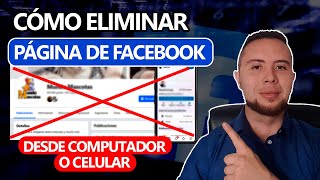 Cómo ELIMINAR una PÁGINA de FACEBOOK✅ 2024 [upl. by Airalav]