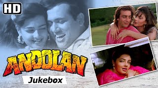 Andolan Movie Songs  Audio Jukebox  Govinda Sanjay Dutt Mamta Kulkarni  90s Movie Songs [upl. by Lekym998]