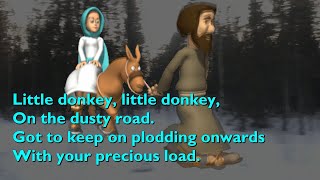 Little Donkey with lyrics for congregations [upl. by Korb3]