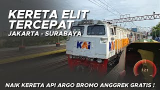 GRATIS NAIK KERETA PALING ELIT CEPAT NOMOR 1 DI INDONESIA‼️ KA ARGO BROMO ANGGREK JAKARTA  SURABAYA [upl. by Nodlew]