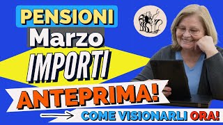 PENSIONI 👉 IMPORTI PAGAMENTI MARZO ARRIVATI NEI FASCICOLI❗️Ecco chi può visualizzarli e come [upl. by Andert]