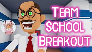 Team School Breakout TEAMWORK OBBY  Roblox Obby Gameplay Walkthrough 4K [upl. by Gerrald152]