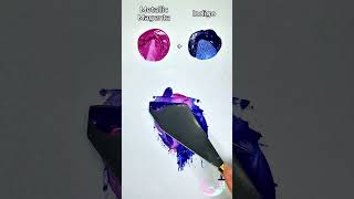 DIY Metallic Color Mixing colorcreation satisfying colormixing paintmixing colortheory [upl. by Doy]