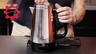 Capresso Perk Electric Percolator  Crew Review [upl. by Aisereht919]