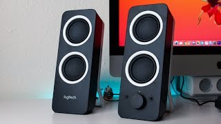 BEST BUDGET SPEAKERS Logitech Z200 Review and Tests [upl. by Henleigh]