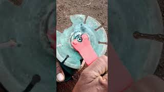 How to remove jammed blade stuck nut of angle grinder grinder remove ideas [upl. by Ehr]