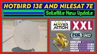 Hotbird 13e And Nilesat 7e Satellite New Update [upl. by Ailiec]