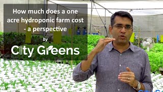 How much does a 1 acre hydroponic farm cost in India Hydroponic farming costing in India [upl. by Ainsley68]