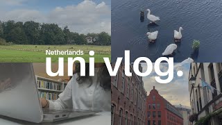 netherlands uni vlog  studying baking and exploring at the end of summer 📚 [upl. by Adidnac3]