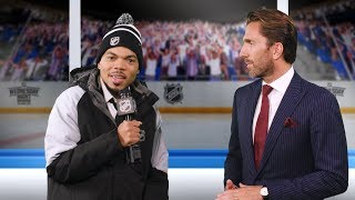 Lazlo Holmes interviews Rangers goaltender Henrik Lundqvist [upl. by Bagger]