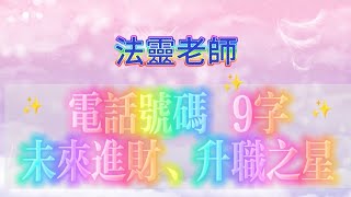 玄途開運 法靈老師 電話號碼 吉凶分析 電話號碼風水 9字組合 開朗 急燥 熱情 率直 桃花 術數 玄學 風水 第9集 262023 [upl. by Keriann742]