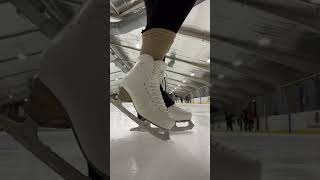 new skates iceskating skater figureskating viralvideo [upl. by Orhtej]