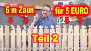 6 Meter Zaun fuÌˆr 5 EuroâŽ®KinderzaunâŽ®GartenzaunâŽ®LattenzaunâŽ®Zaun aus PalettenâŽ®PalettenzaunâŽ®tobiebel 2 [upl. by Aubarta]