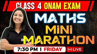 Class 4 Maths Onam Exam  Mini Marathon  Exam Winner [upl. by Anan]