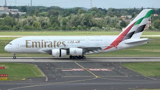 Düsseldorf Airport Planespotting in 4K A full day of Arrivals amp Departures in the Summer heat [upl. by Ralaigh]