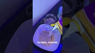 Oatmeal pancake with banana  healthy sweet breakfast recipe food caloric [upl. by Stanly388]