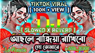 আছলে বান্ধীয়া রাখিবো গো তোমারে। Achole bandiya rakhibo Dj slowed reverb rimix lofi rimix song [upl. by Elwira]