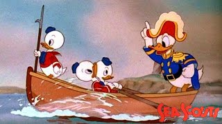 Sea Scouts 1939 Disney Donald Duck Cartoon Short Film  Review [upl. by Lough]