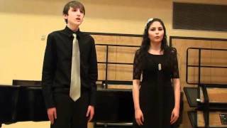 Panis Angelicus Kyle amp Brittanys Duet WVHS [upl. by Khalil867]