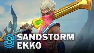 Sandstorm Ekko Wild Rift Skin Spotlight [upl. by Guenzi]