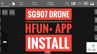 ZLRC SG907 GPS 4K 5G WIFI DRONE  HFun  APP INSTALL AND ENGLISH INSTRUCTIONS  SHORT TEST FOOTAGE [upl. by Pittman260]