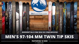 2024 Mens 100 mm Twin Tip Ski Comparison with SkiEssentialscom [upl. by Nylahs]