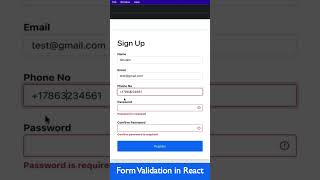 Form validation with Formik in React [upl. by Tlaw]