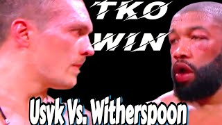 Alexander Usyk Vs Chazz Witherspoon Highlights [upl. by Solotsopa]