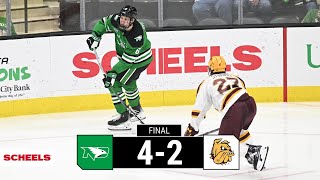 UND Hockey  Highlights at No 18 Minnesota Duluth  111023 [upl. by Hannie]