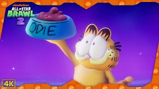 Nickelodeon AllStar Brawl 2 ⁴ᴷ Arcade Mode Garfield gameplay [upl. by Lauraine]