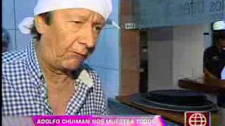 América Noticias 110113 Adolfo Chuiman mostró los secretos de su restaurante [upl. by Kiley17]