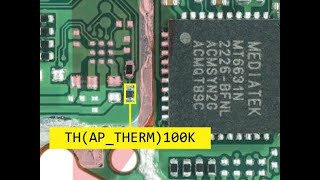 infinix hot 20S X6827 Thermistors values100K thermistor value [upl. by Ashatan]